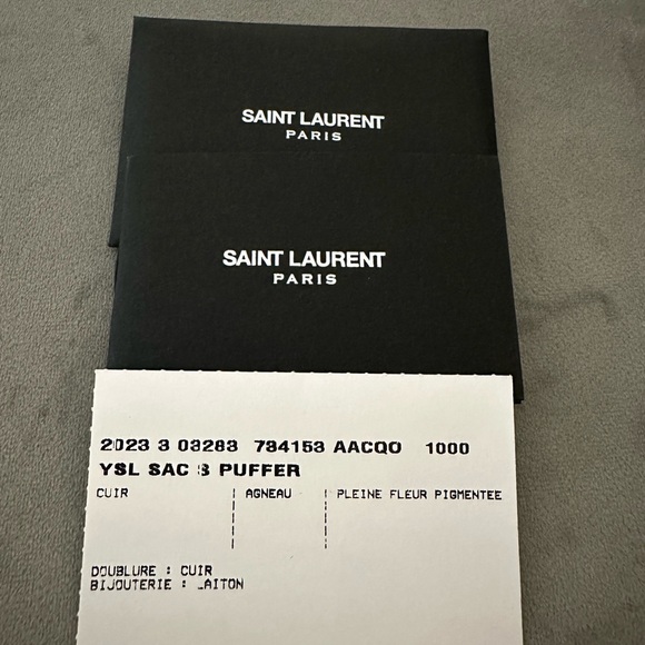 🌟SOLD🌟 NWT YSL Calypso in Plunged Lambskin - Picture 14 of 15